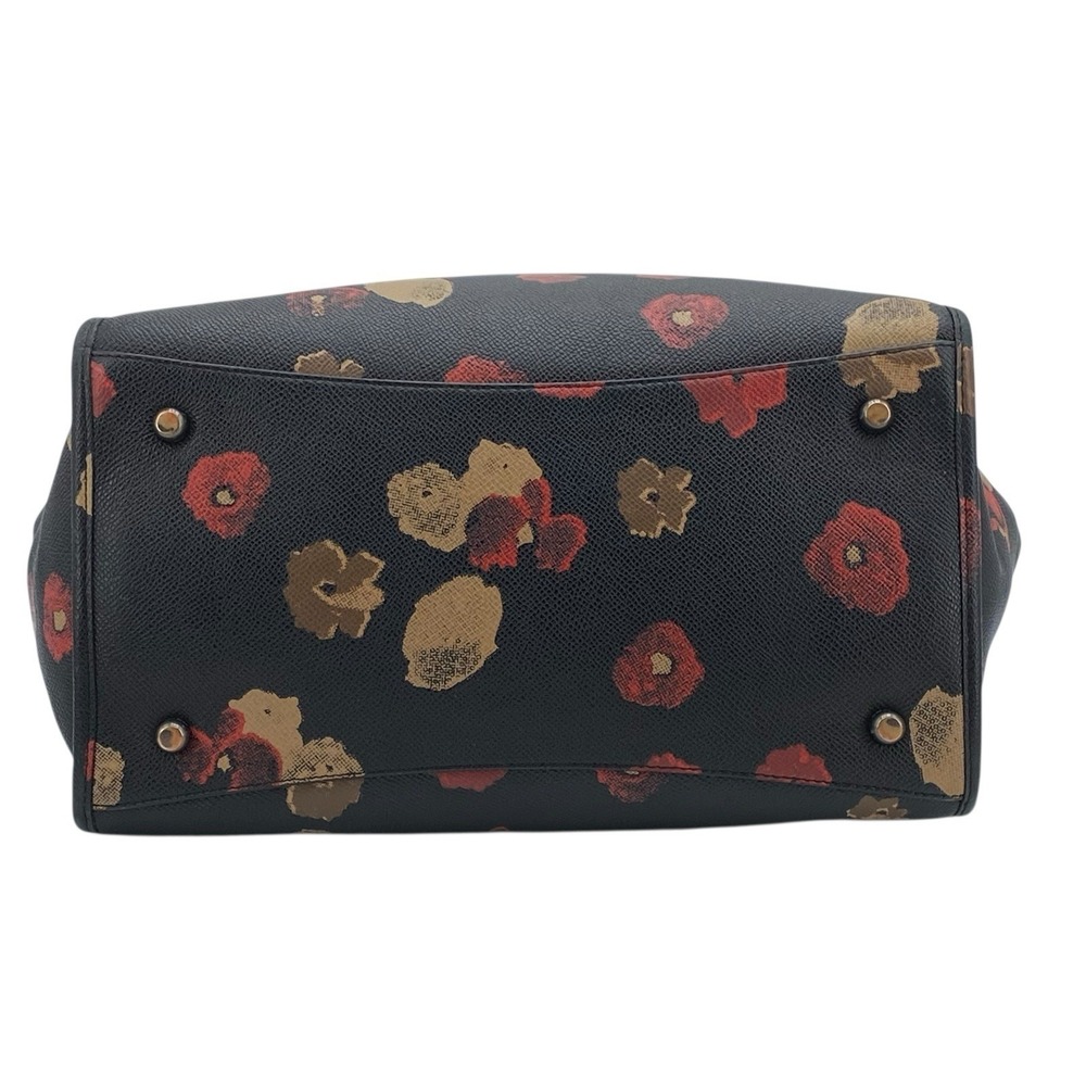 Coach Crosby Carryall Satchel Printed Crossgrain Leather Floral Print - Picture 7 of 16